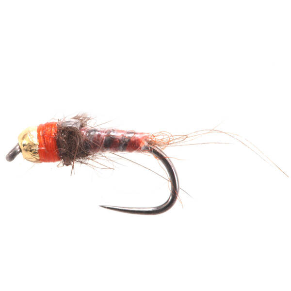 Tungsten BH Micro Nymph Orange/Brown