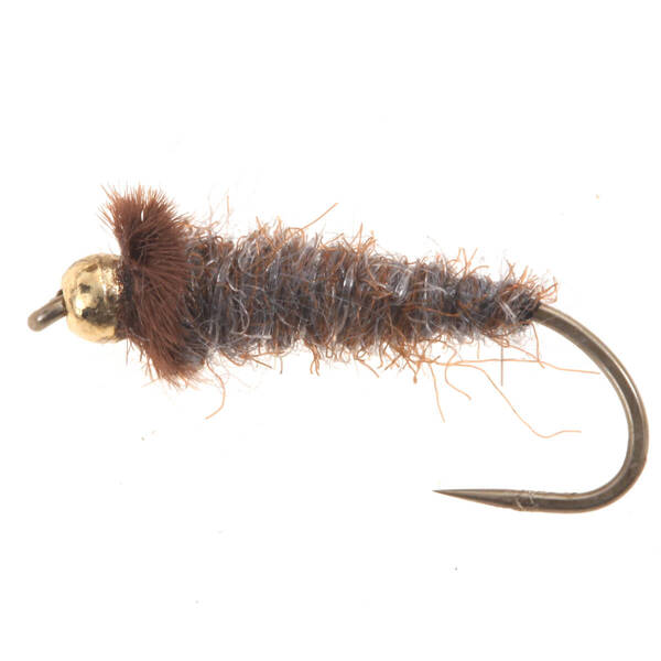 Golden Bead Case Caddis Brown Gray (1)