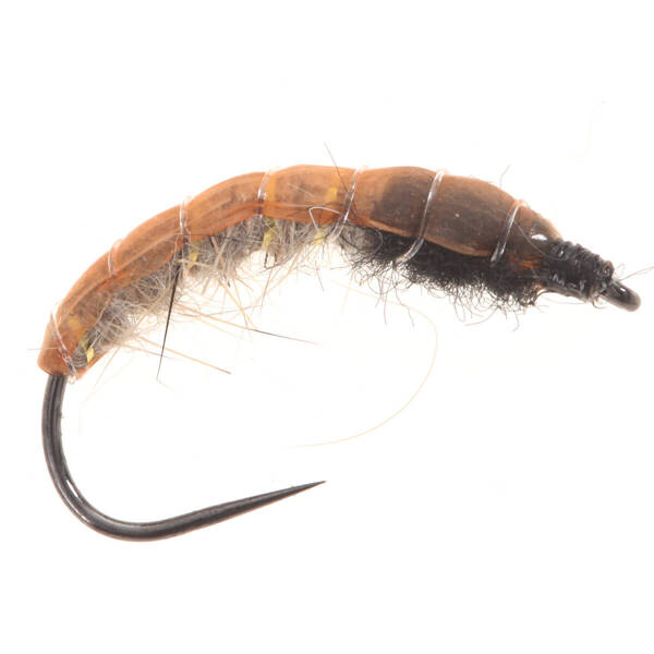 Czech Ribbed Nymph Brown/Black