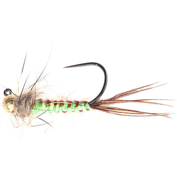 Chartreuse Woven Back Brown Jig