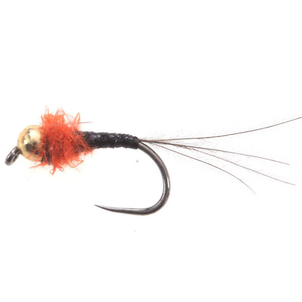 Tungsten BH Micro Nymph Black Orange