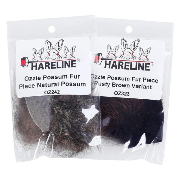 Bucată de piele cu blană de posum Hareline Ozzie Possum