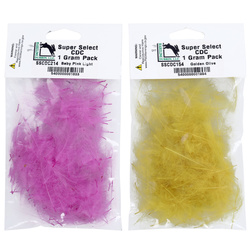 Hareline – Penas CDC Super Select, embalagem de 1 Gram