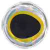 5 mm - Silver With Yellow Rim Black Pupil