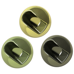 Tungsten kralen FFGene Tungsten Anodized Slotted Beads