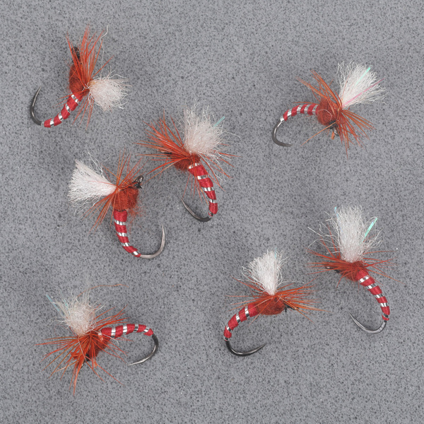 Paracute Red Ribbed Body Emarging Fly