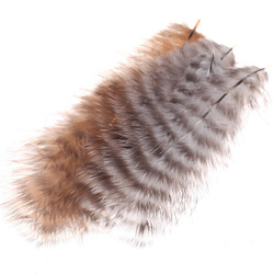 Hareline Grizzly 소프트 해클 깃털