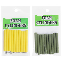 Wapsi Foam Cylinders. Hoppers. 3/16