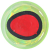 8 mm - Chartreuse With Black RimRed Pupil