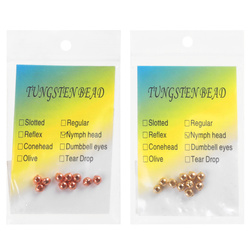 FFGene Tungsten Nymph Beads with Eyes