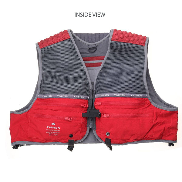 Taimen Rauchua Fly Fishing Vest - Grey