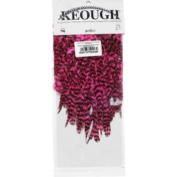 Keough Hackle Saltwater - Streamer Cock Saddle Grizzly