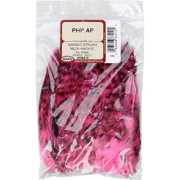 Wapsi surištos dryžuotos gaidžio kaklo plunksnos apvijoms