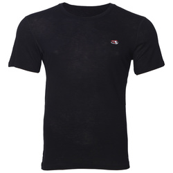 Taimen Uur Cotton Wool SS-Shirt - Deep Black