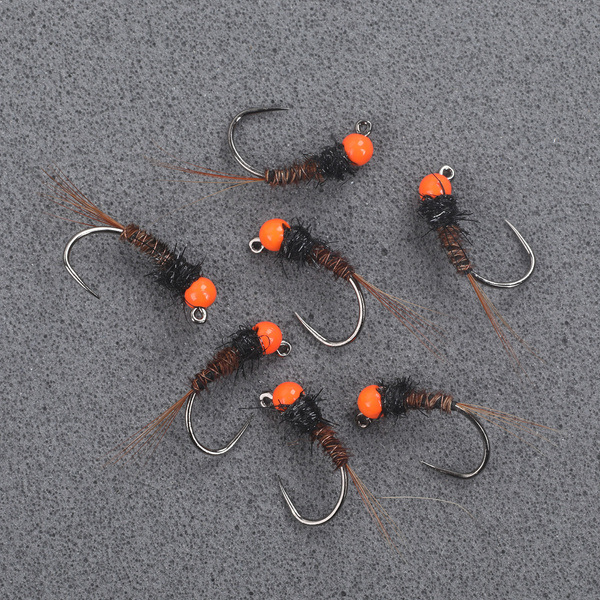 Orange T.G. Pheasant Tail Jig