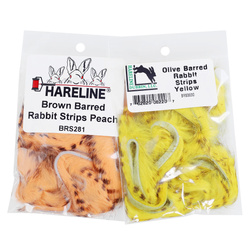 Hareline Barred Rabbit Strips