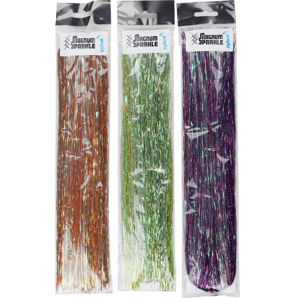Reflexné vlákna na viazanie mušiek Sybai Magnum Sparkle Hair