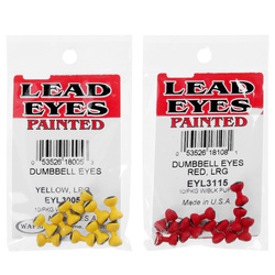 Mušu siešanas acis Wapsi Dumbbell Eyes Painted
