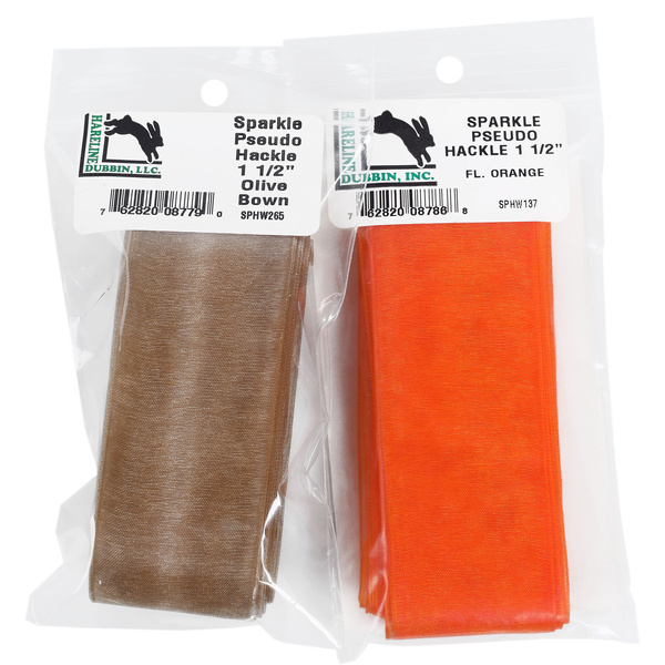 Hareline 1 1/2 in. Sparkle Pseudo Hackle