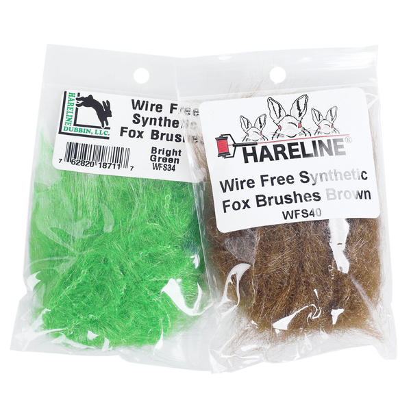 Hareline Wire Free Synthetic Fox Brushes