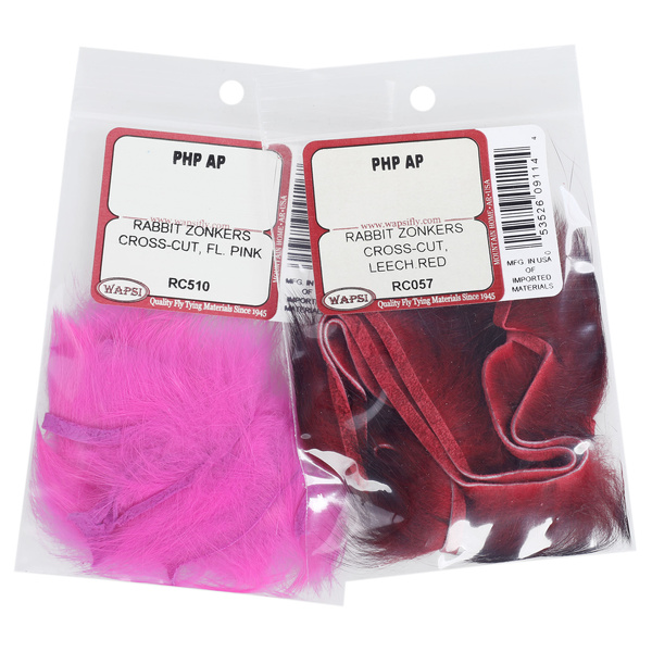 Wapsi Priečne rezané zonkerové pásiky z králičej kože so srsťou