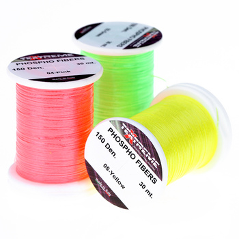飞蝇绑制蓄光扁平闪光丝 Textreme Phospho Fibers 150 den