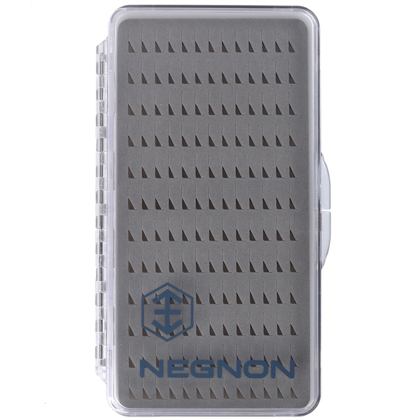 Κουτί για τεχνητές μύγες Negnon Clear Slim - Μεγάλο