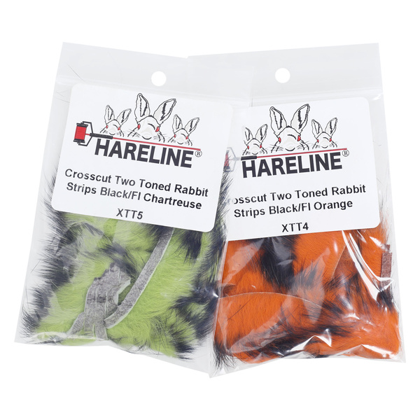 Hareline Crosscut Two Toned 토끼 모피 스트립