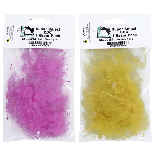 Hareline CDC Super Select spalvas, 1 Gram iepakojums