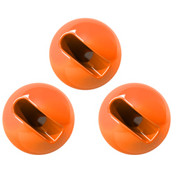 FFGene Tungsten Slotted Beads Fl. Orange (10)