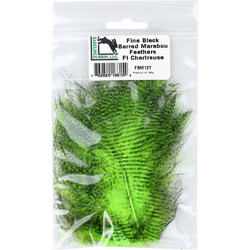 Hareline Φτερά μαραμπού Fine Black Barred