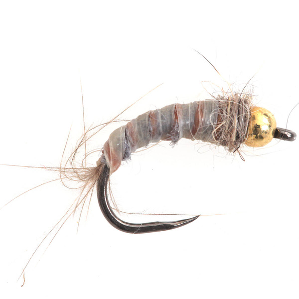 Tungsten BH Micro Nymph CDC Tail Tan