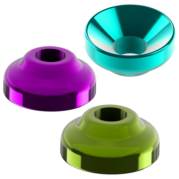 Contas de tungsténio FFGene Tungsten Metalic Rings