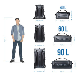 Taimen Tuul 60L Waterproof Zip Duffel