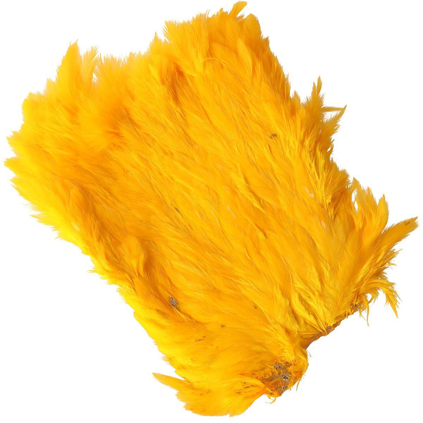 Federpatch mit weichen Hechelfedern und Marabou – Hareline