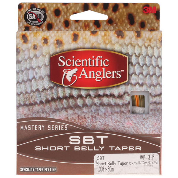 Fliegenschnur Mastery SBT. Dk.Willow/Orange/Dk.Willow Tip