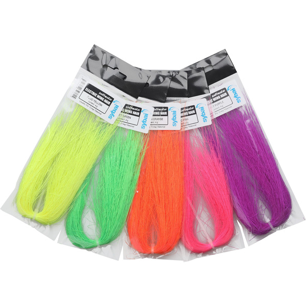 Sintētiskās šķiedras mušu siešanai Sybai Saltwater Electric Wing Hair