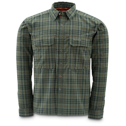 Simms Coldweather Shirt Black Olive Plaid