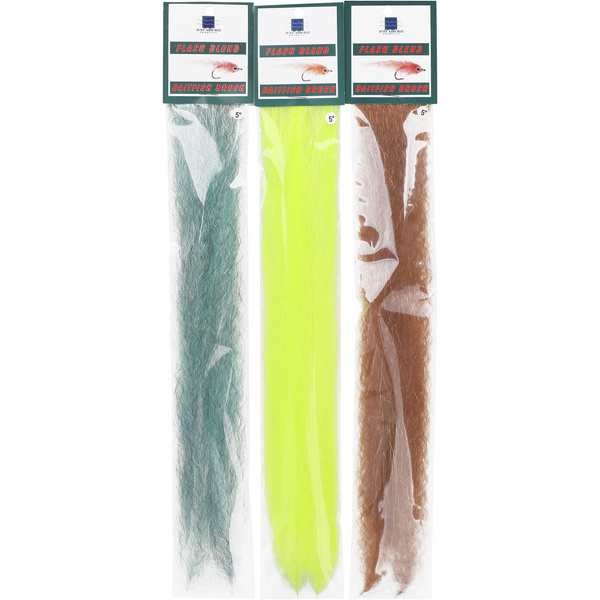 飞蝇绑制用钢丝芯纤维刷 H2O Flash Blend Baitfish Brush 5 inch (flash)
