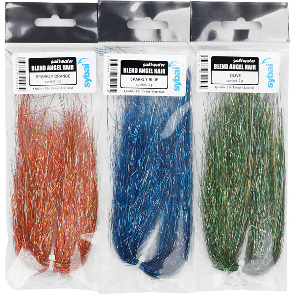 Sintētiskās šķiedras mušu siešanai Sybai Saltwater Blend Angel Hair