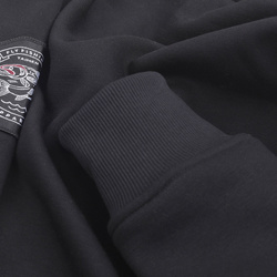 Siuvinėtas džemperis su gobtuvu ir užtrauktuku Taimen Menza – Black