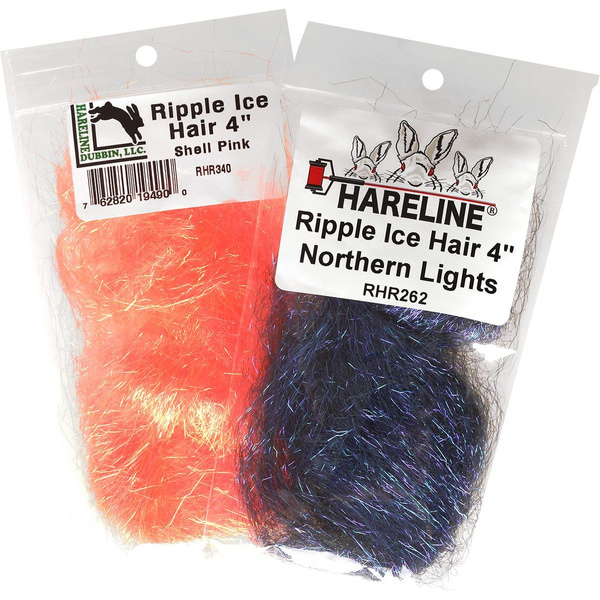 Sintētiskās šķiedras mušu siešanai Hareline Ripple Ice Hair 4 inch