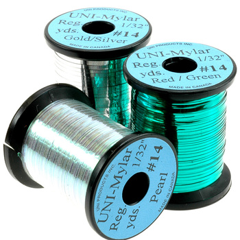 Plat vliegbindtinsel Uni Mylar #14 (0.9 mm)