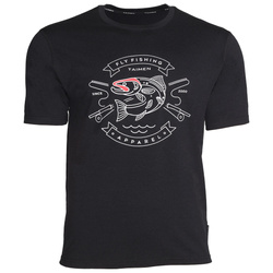 Taimen Ider lühikeste varrukatega meriinovillane T-särk – Black