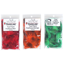 Krickenten-Flankenfedern – Hareline