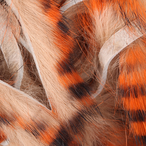 Зонкерные полоски из кроличьей шкурки Hareline Tiger Barred