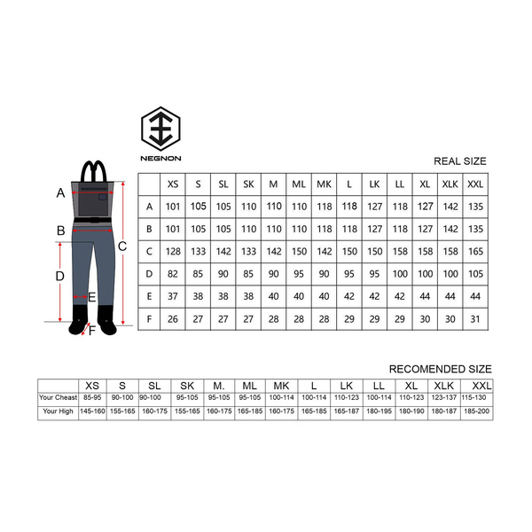 Negnon Omega ZIP Waders