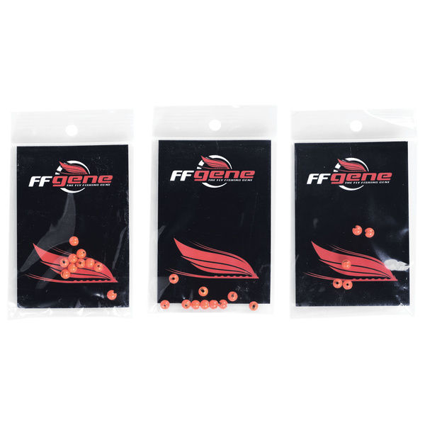Contas de tungsténio com ranhura FFGene Fl. Orange (10)