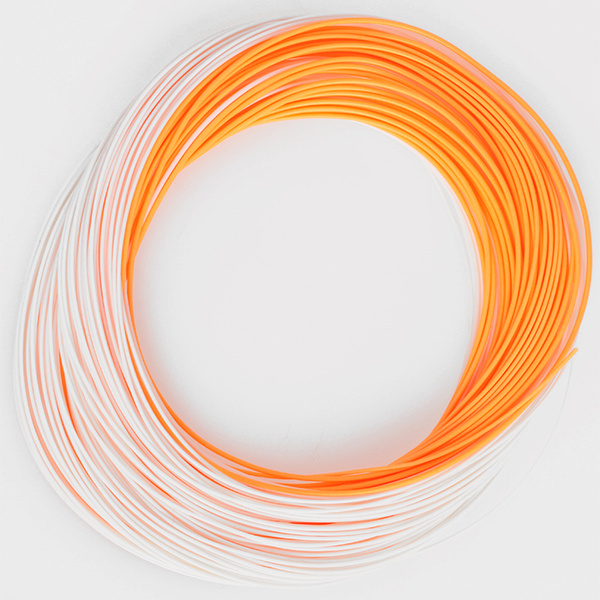 Muselinis valas Taimen River Long Cast WF-F White/Orange