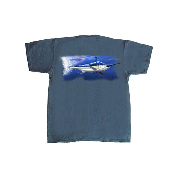 Flying Fisherman Marlin Tee - Indigo